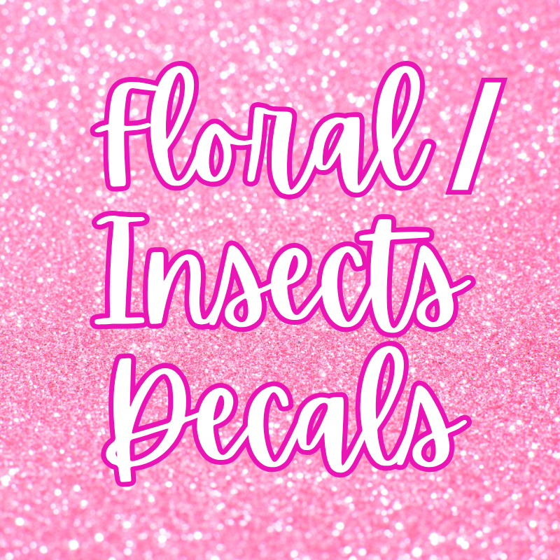 Floral/ Insects Decals