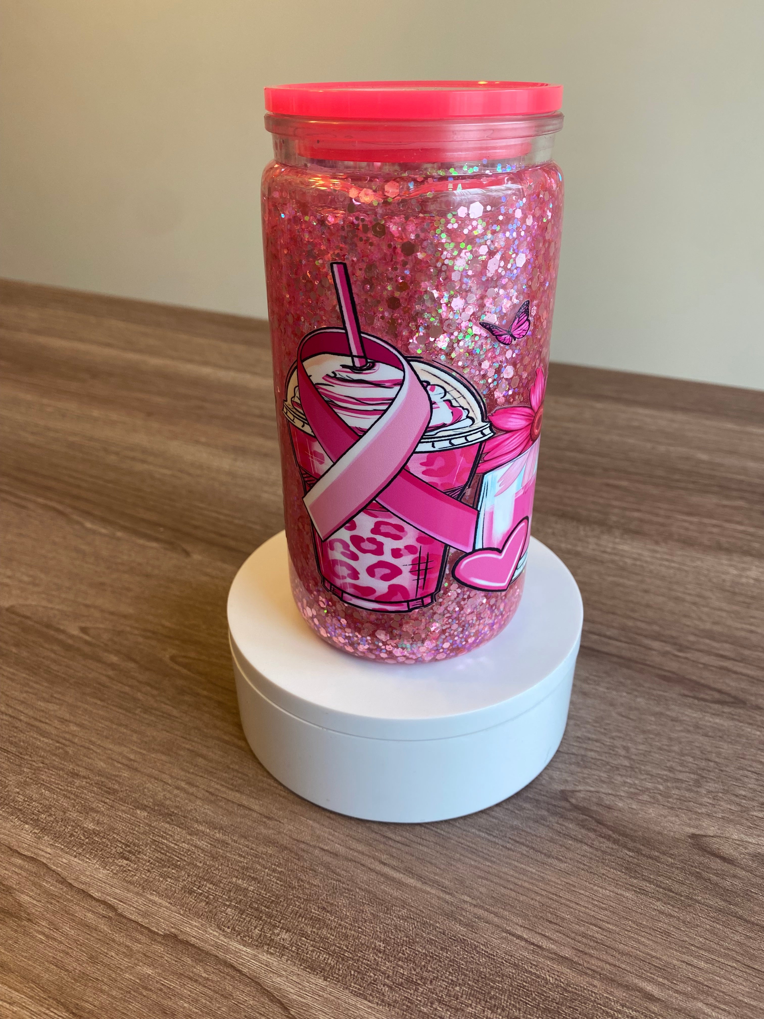 Breast Cancer Awareness- 16 oz Libbey Acrylic