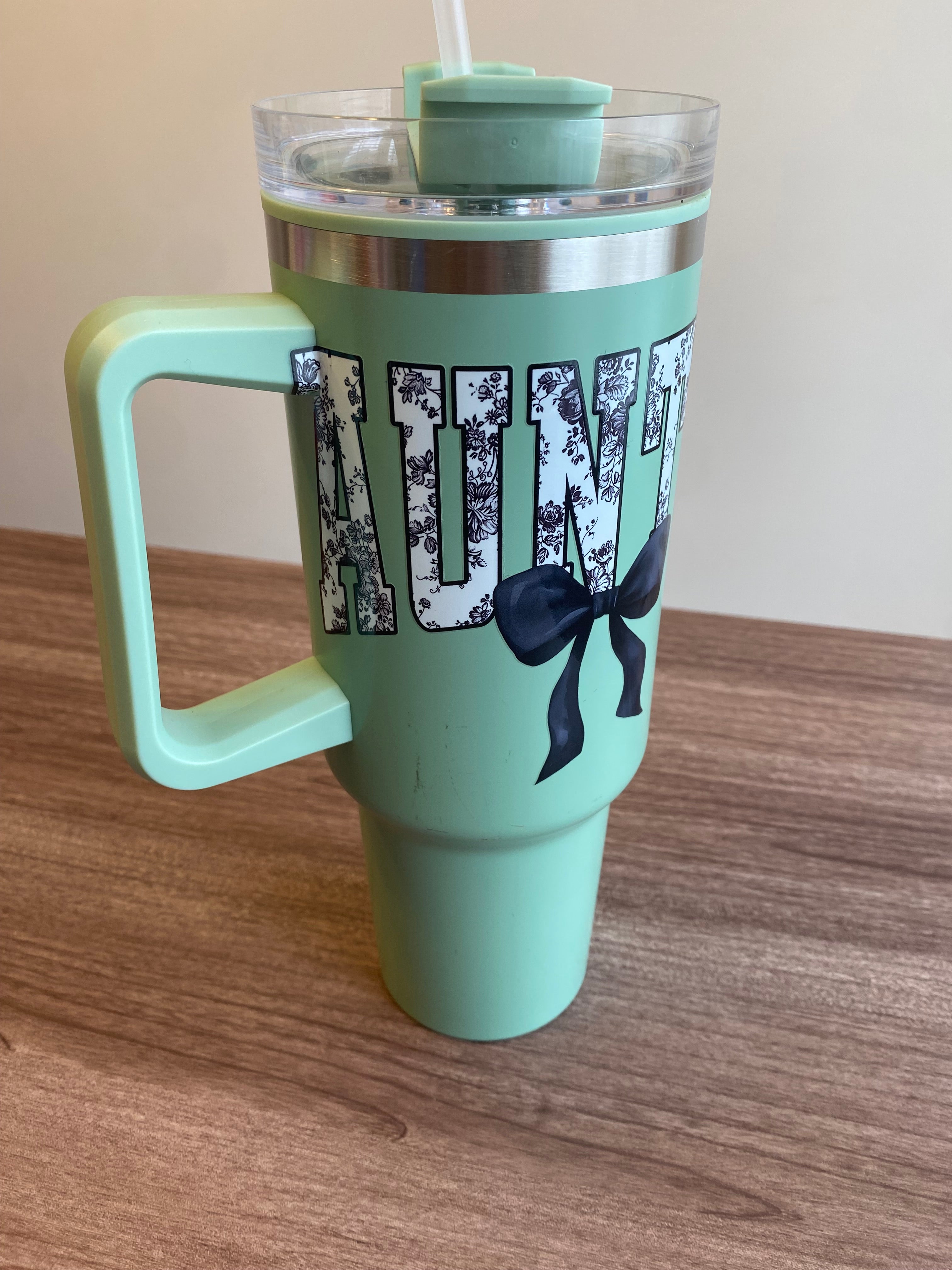 Auntie- 40 oz Double Walled Tumbler w/ Handle