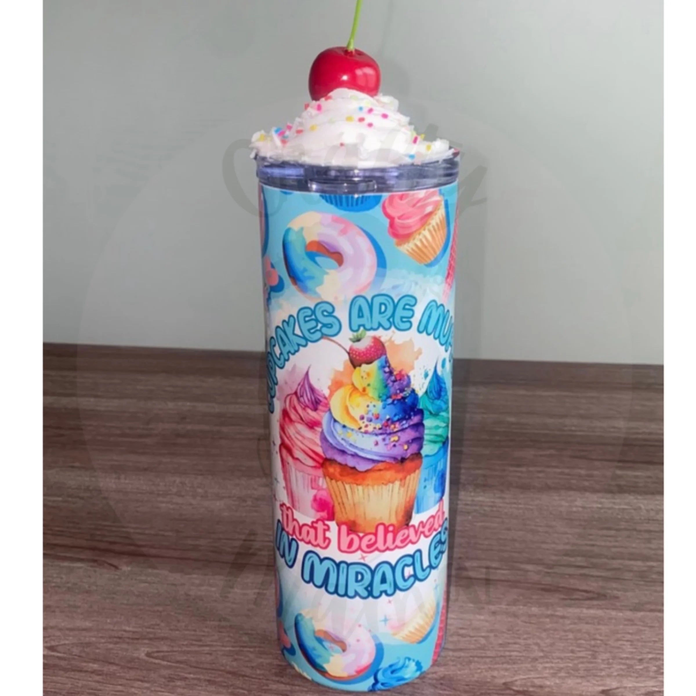 Muffins Are Cupcakes- 20 oz Stainless Steel Tumbler