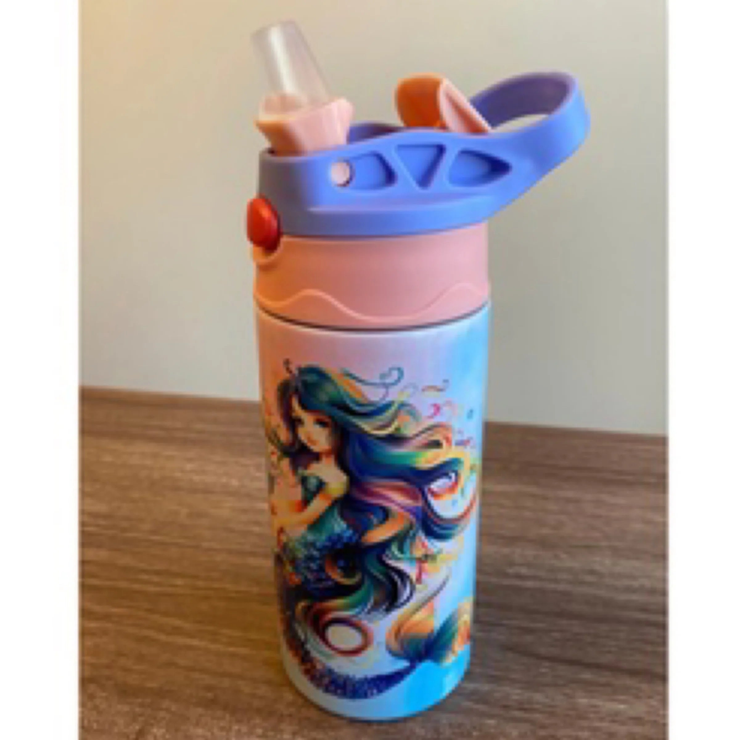 Rainbow Mermaid- 12 oz Kids Stainless Steel Tumbler