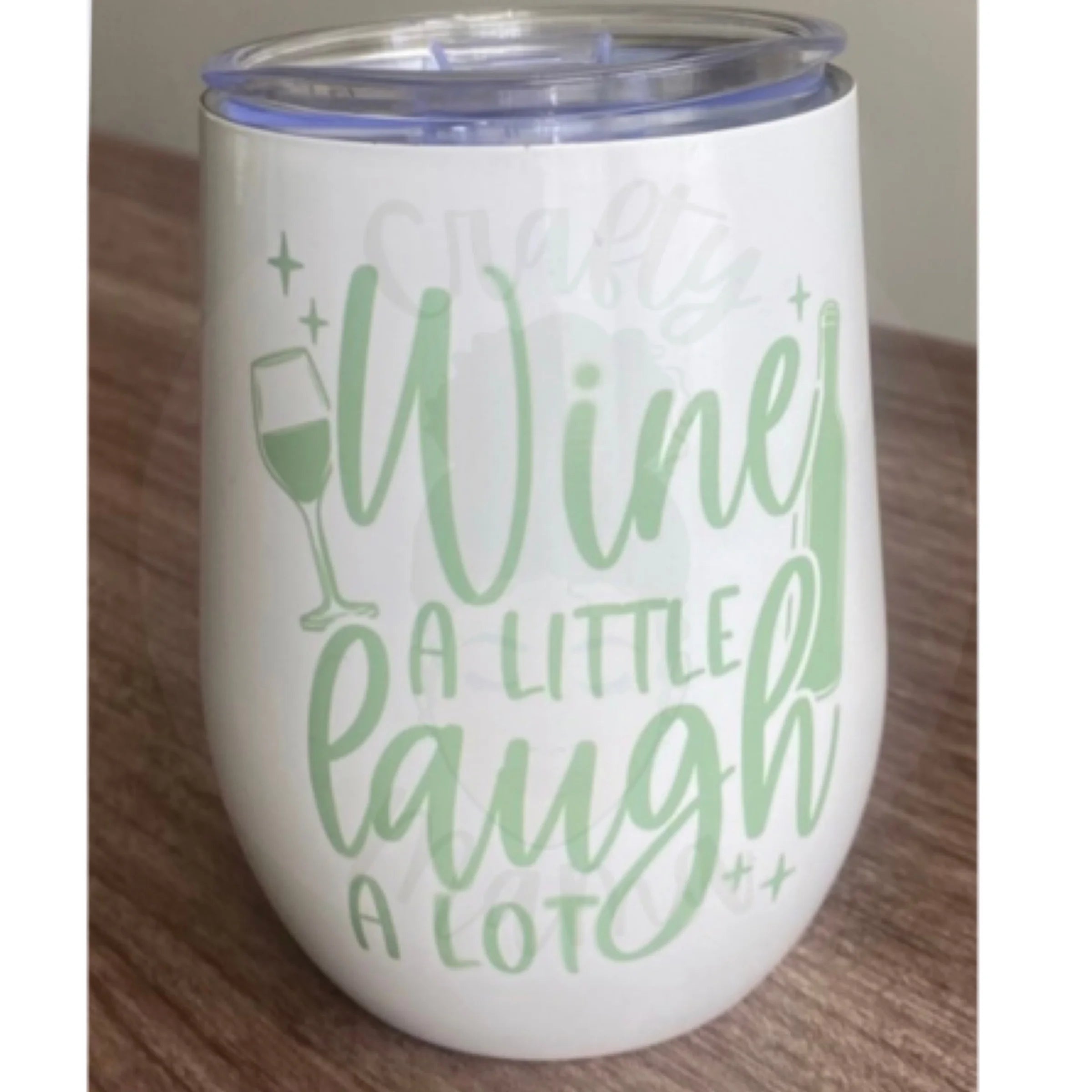 Laugh A Lot- 12 oz Stainless Steel Wine Tumbler