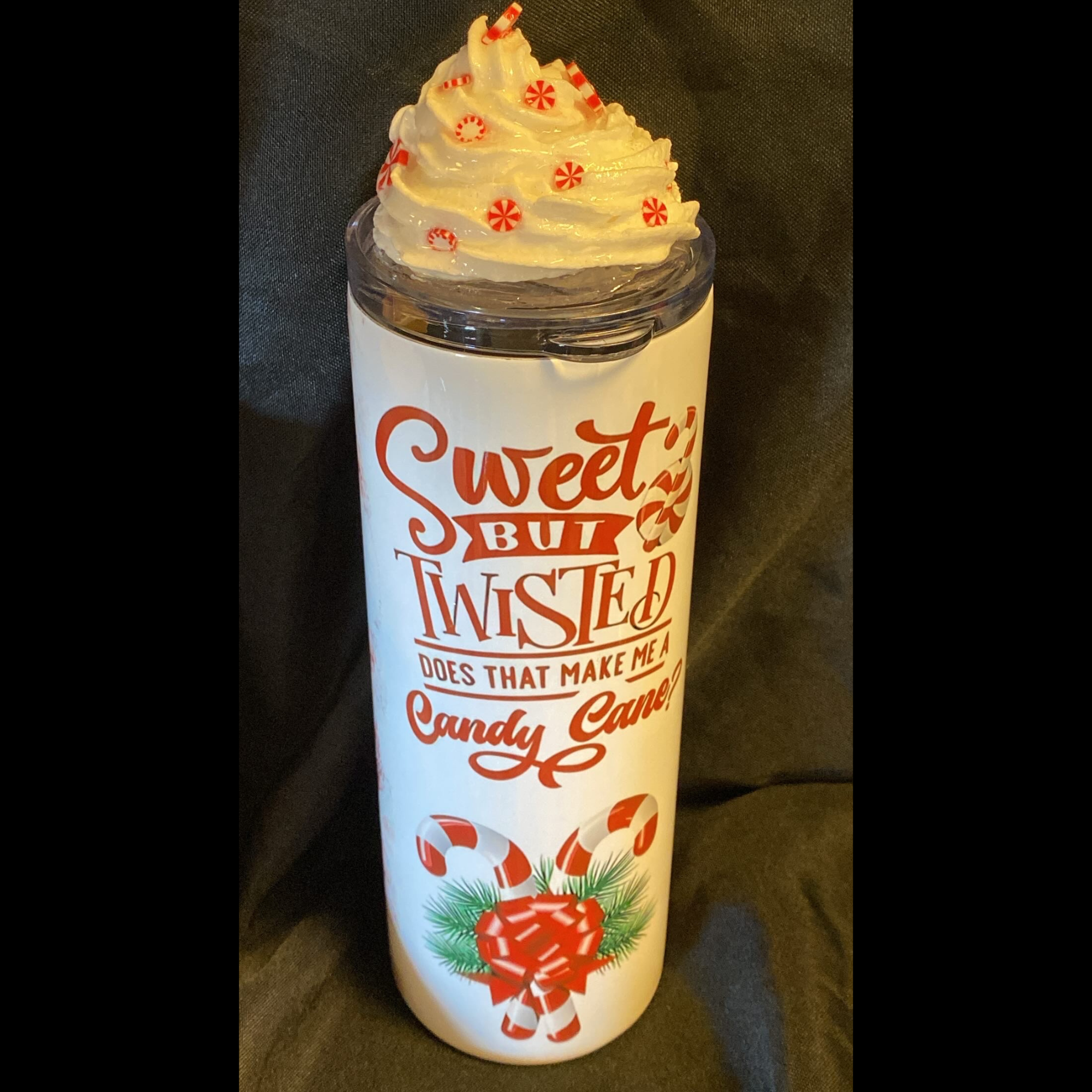 Candy Cane- 20 oz Stainless Steel Tumbler