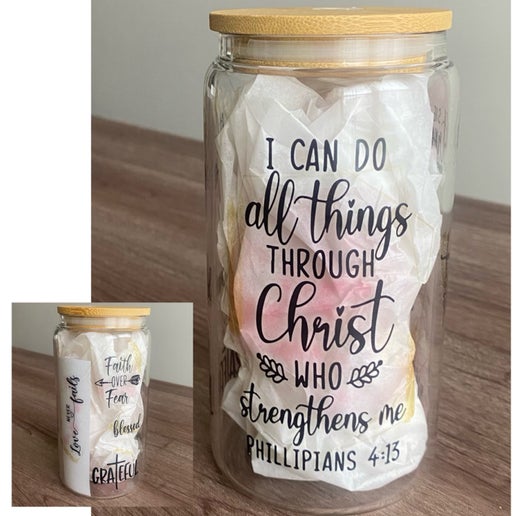 I Can Do All Things- 16 oz Libbey Glass