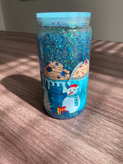 Blue Christmas- 16 oz Libbey Acrylic