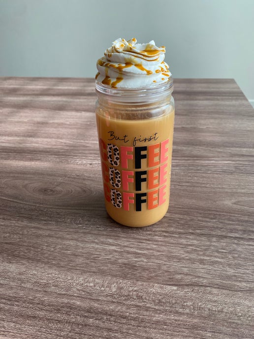 But First, Coffee- 16 oz Libbey Acrylic